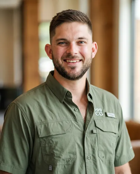 Nick Hoffman in the HHI Computer Guys uniform